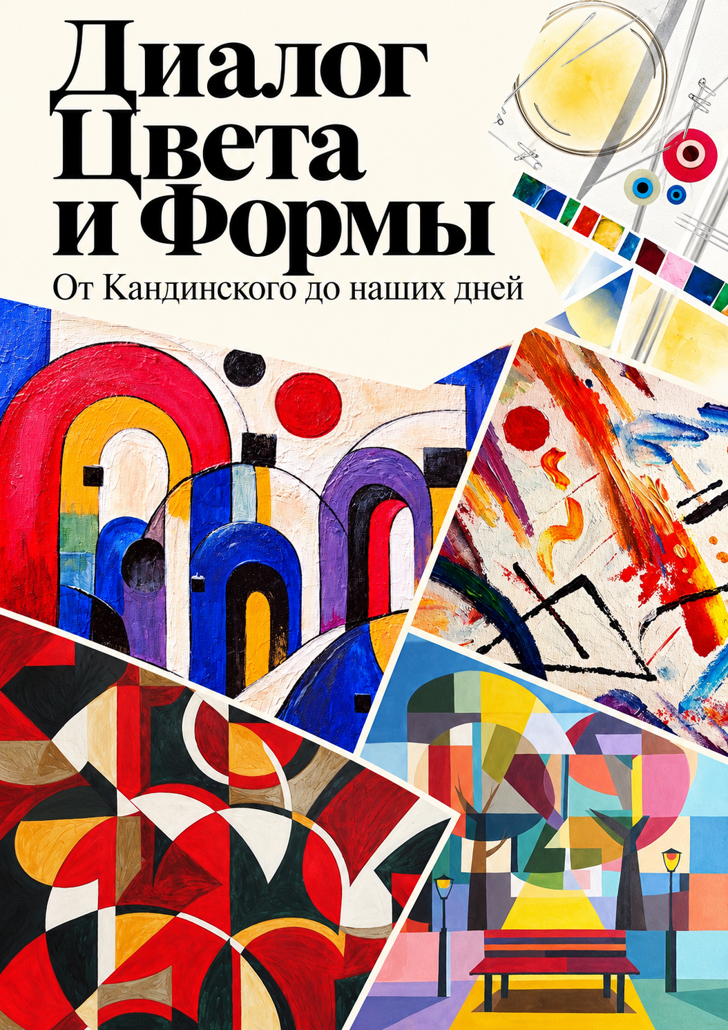 Обложка книги «Диалог цвета и формы. Кураторский проект Ксении Мельниковой»