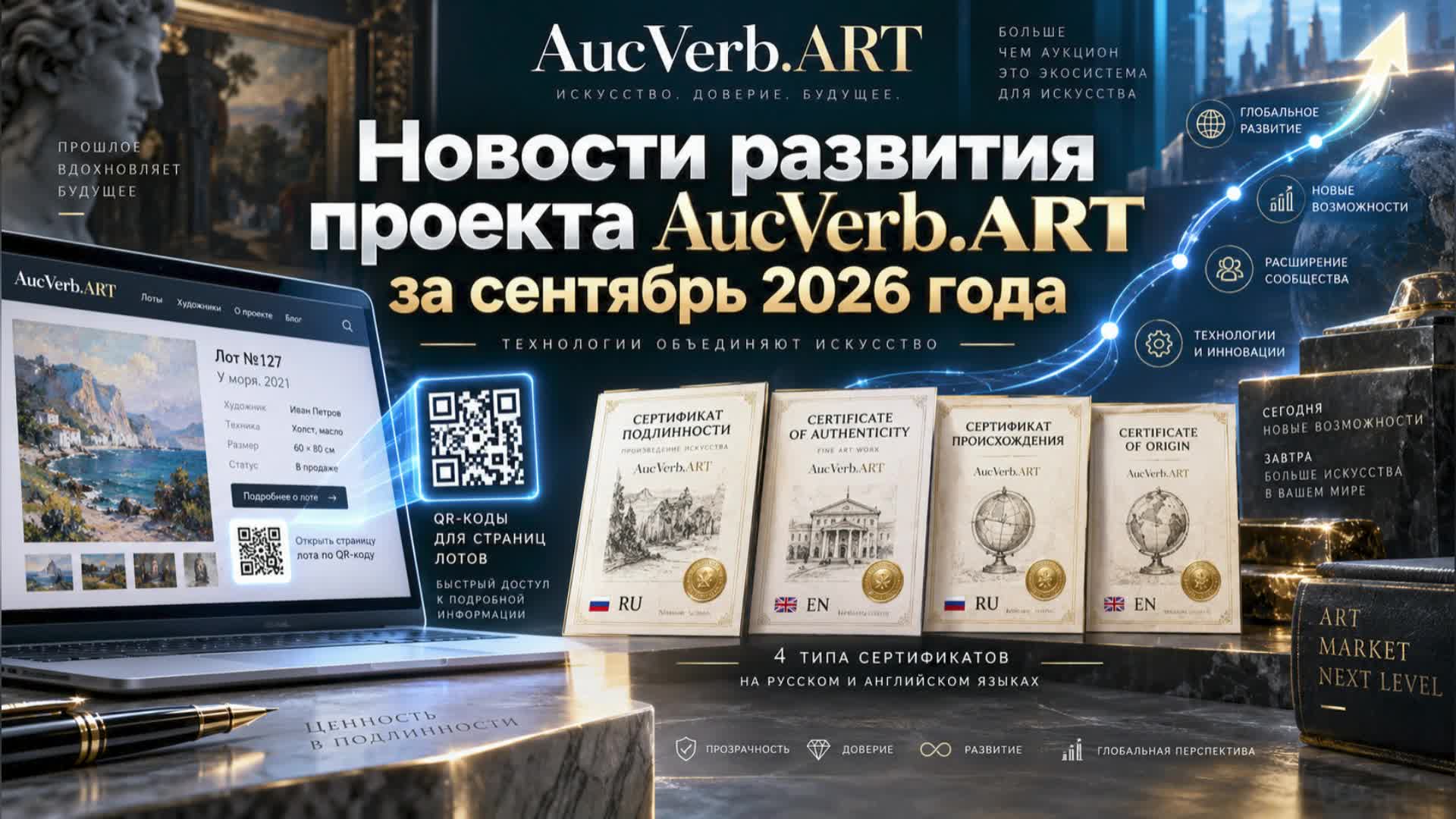 Революционные изменения в проекте AucVerb.Art в сентябре