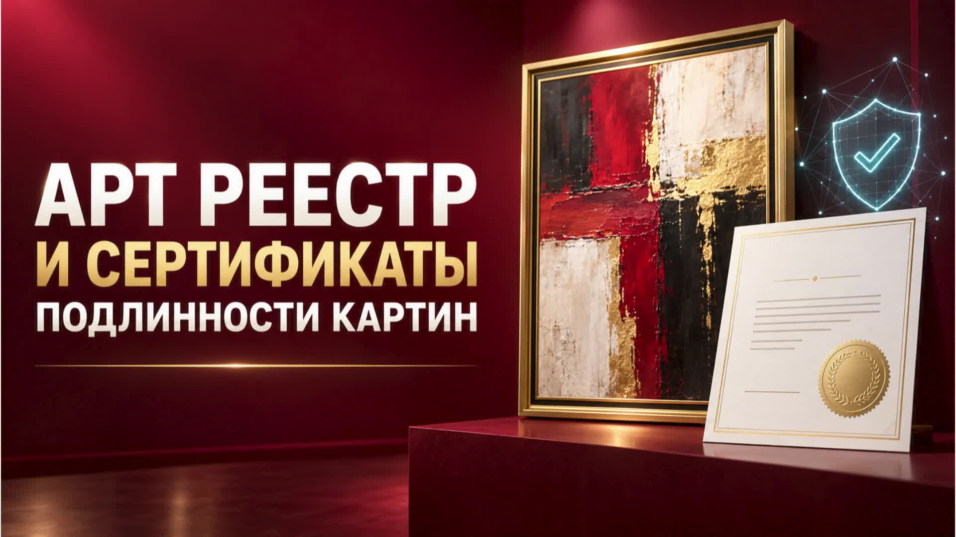 Арт реестр и Сертификаты подлинности работ на нашем сайте