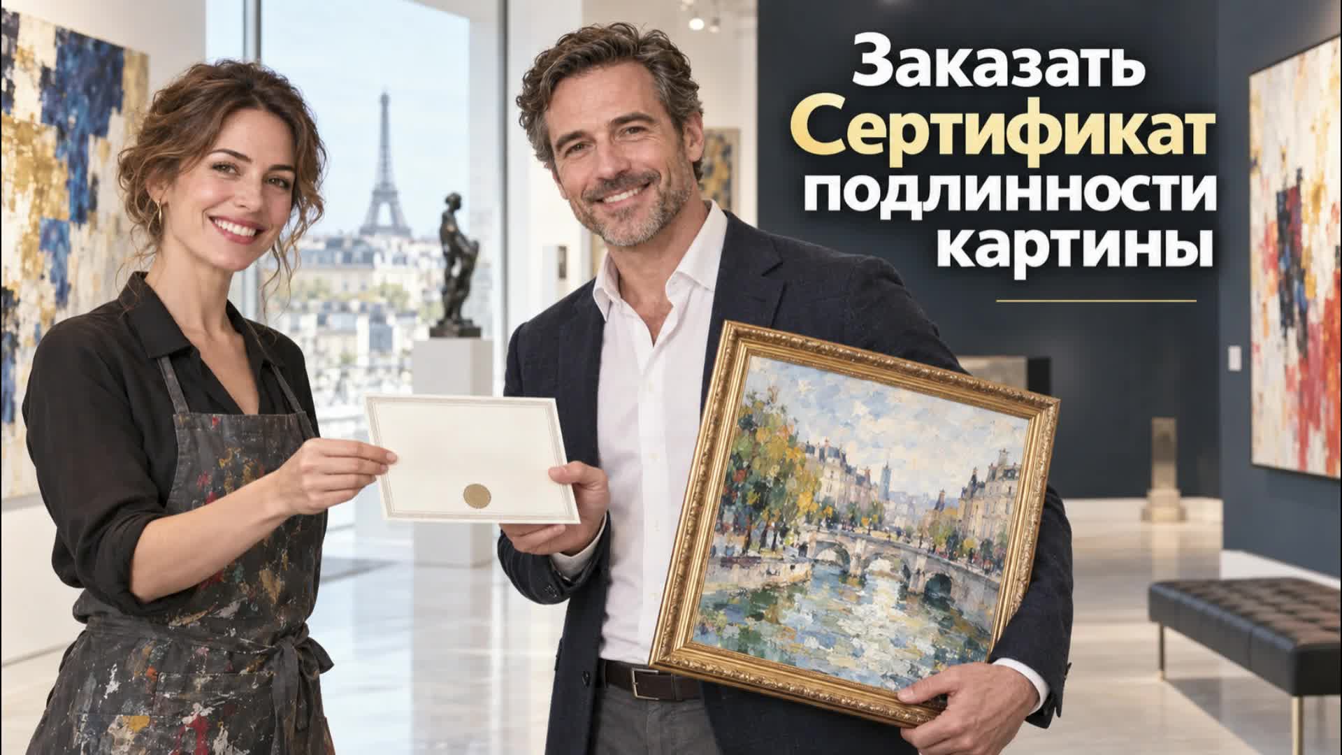 Сертификат подлинности картины